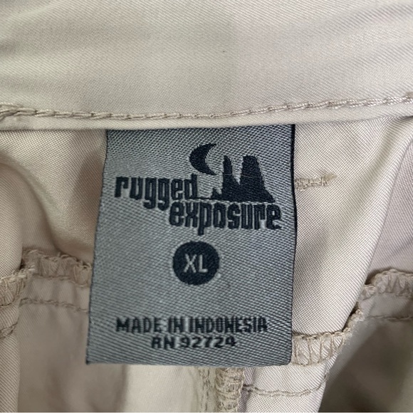 Rugged Exposure Mens XL Hiking Cargo Pants 
Light Khaki Color - Picture 8 of 9